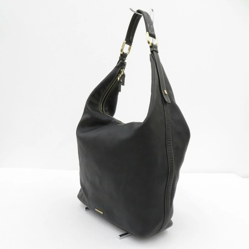 Gucci leather hobo shoulder bag vertical Black